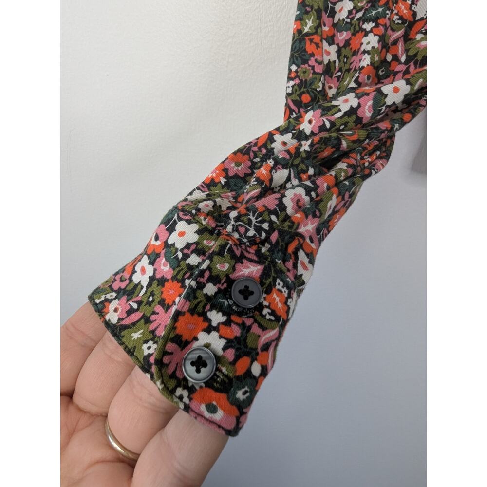 Boden Cottagecore Twee Floral Button Down Long Sleeve Shirt - Picture 3 of 10